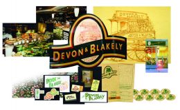 Devon & Blakely logo applications